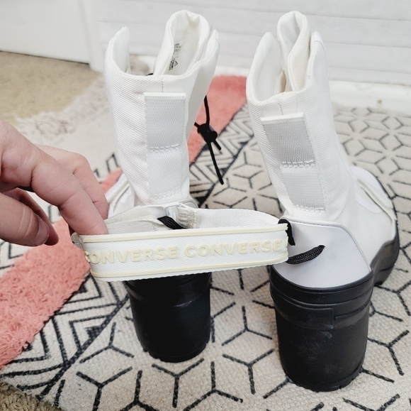 CONVERSE CHUCK TAYLOR ALL STAR GR82 PLATFORM WOMEN'S BOOTS in WHITE, sz 6 - Picture 7 of 16